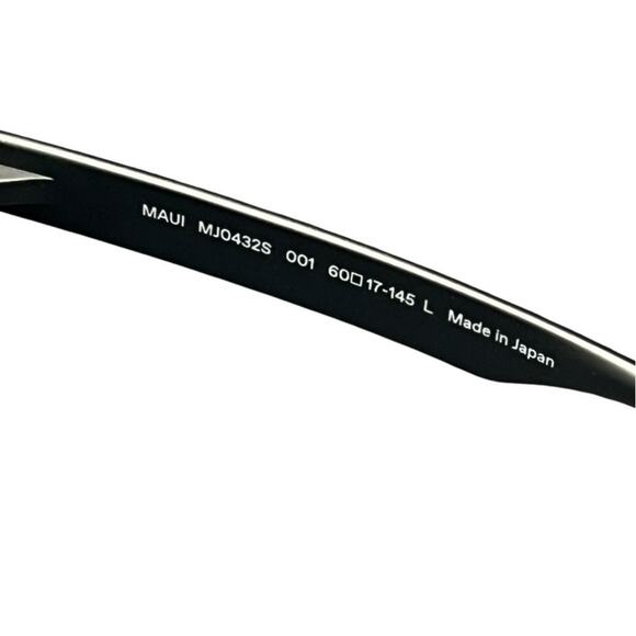 Maui Jim Red Sand polarized rectangular sunglasses Matte Black MJ0432S-001 - Picture 9 of 9